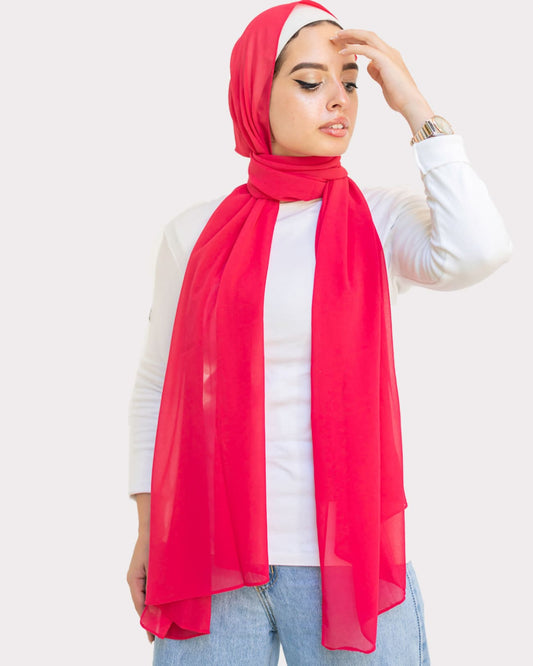 Plain Chiffon Scarf