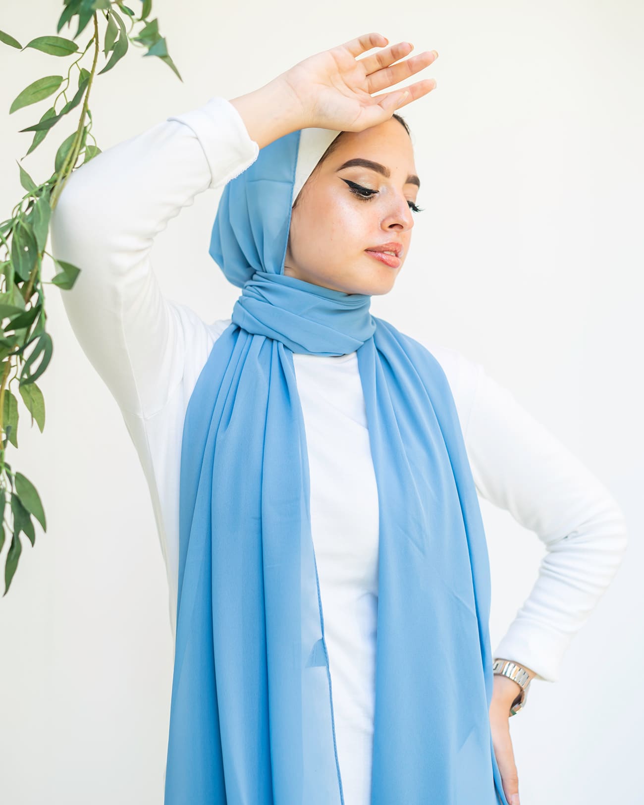 Plain Chiffon Scarf