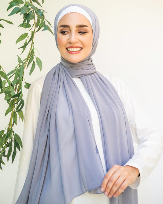 Plain Chiffon Scarf