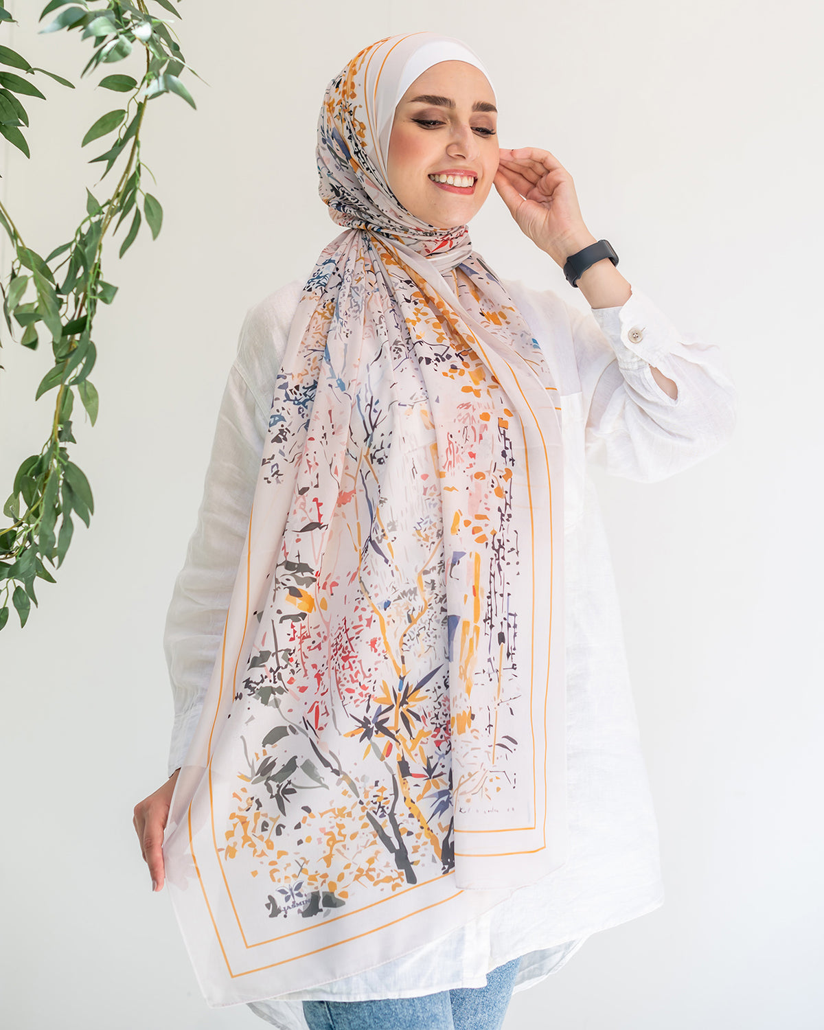 Sway | Printed Chiffon Scarf