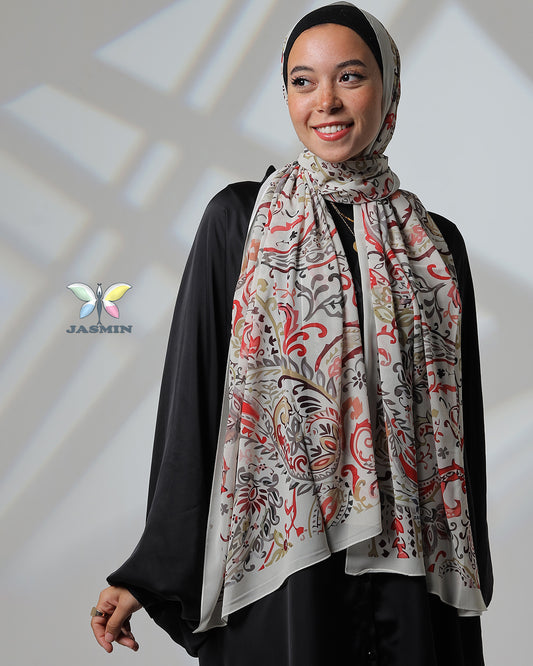 Drizzle | Printed Chiffon Scarf