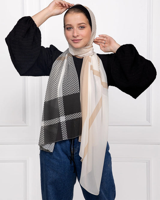 Reverie | Printed Chiffon Scarf