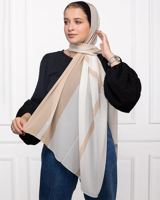 Reverie | Printed Chiffon Scarf