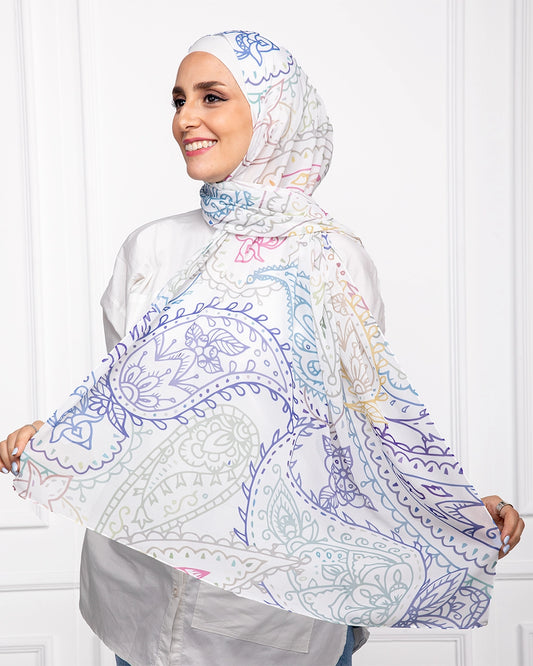 Ravelle | Printed Chiffon Scarf