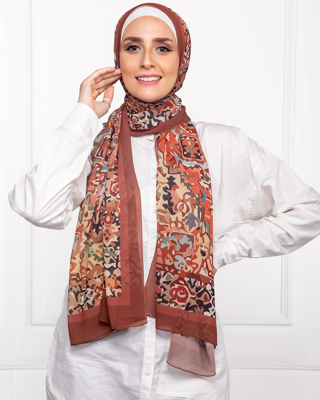 Glint | Printed Chiffon Scarf