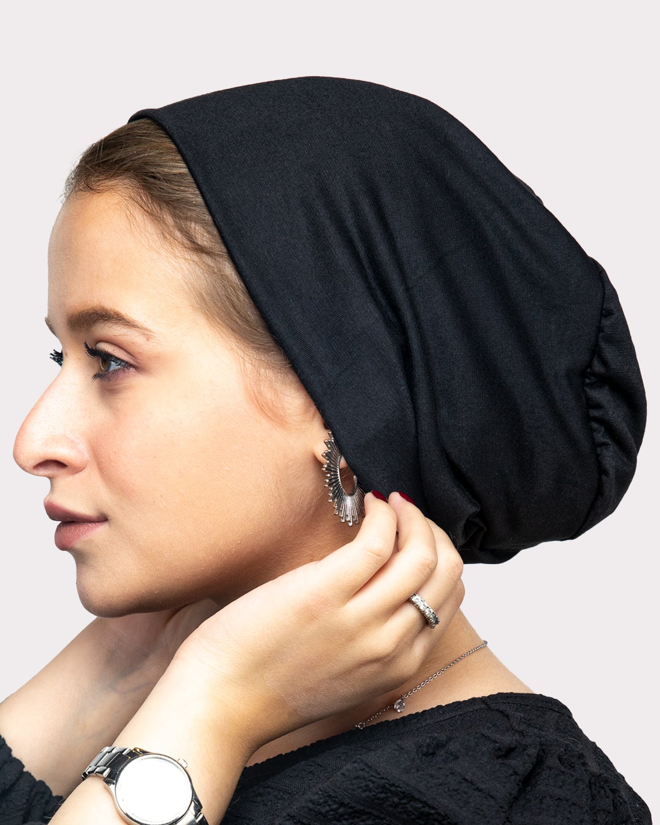 No Thread Bandana | Under scarf | Black